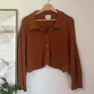 Urban outfitters knitted cropped cardigan
